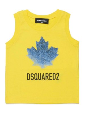 DSQUARED2: Tops y camisetas sin mangas - Top - Amarillo