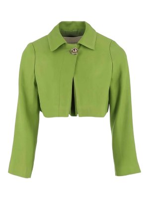 ELISABETTA FRANCHI: casual jackets - Crop jacket