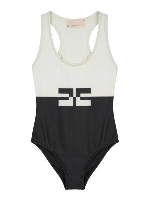 ELISABETTA FRANCHI: one-piece - One-piece swimsuit with logo