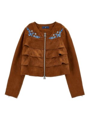 ERMANNO SCERVINO: カジュアルジャケット - カジュアルジャケット - ブラウン