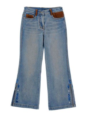ERMANNO SCERVINO: Jeans à jambe droite - Jean Droit - Bleu