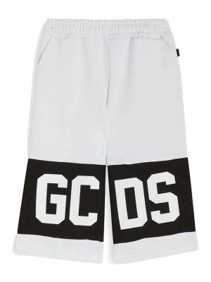 GCDS: pantaloni shorts - Bermuda In Felpa