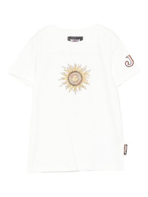 JUST CAVALLI: t-shirt - T-Shirt Con Motivo Sole