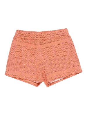 LULU BY MISS GRANT: Trousers Shorts - Crochet Shorts