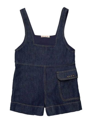 Marni: pantaloni casual - Salopette Con Logo