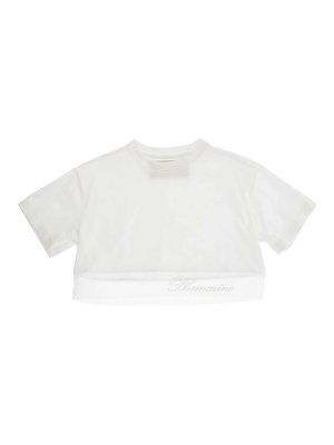 Baby Blumarine: T-shirts - T-Shirt - Creme