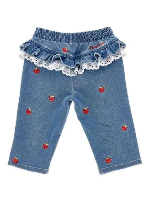 MONNALISA: Jeans Rectos - Vaqueros Rectos - Azul