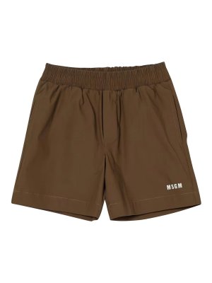 M.S.G.M. KIDS: pantaloni shorts - Bermuda Con Logo