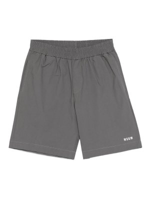 M.S.G.M. KIDS: Trousers Shorts - Bermuda shorts with logo