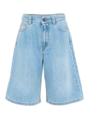 Palm Angels: pantaloni shorts - Shorts Denim
