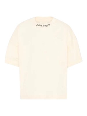 Palm Angels: Camisetas - Camiseta - Blanco