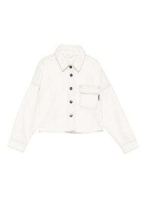 Palm Angels: giacche denim - Giubbino Di Jeans Con Stampa