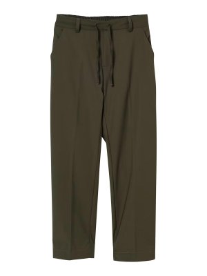 Paolo Pecora: Pantalons casual - Pantalons Décontractés - Vert