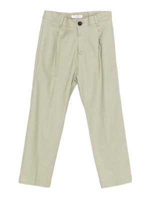 Paolo Pecora: Pantalons casual - Pantalons Décontractés - Vert