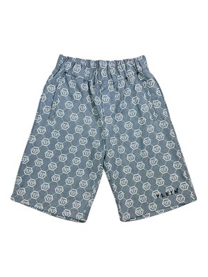 PHILIPP PLEIN: pantaloni shorts - Shorts Con Logo