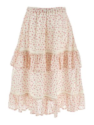 Philosophy di Lorenzo Serafini: Knee length skirts & Midi - Floral Skirt