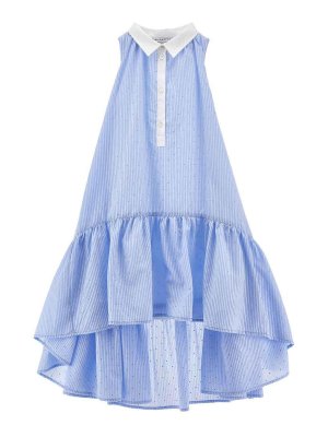 Philosophy di Lorenzo Serafini: Knielange Kleider - Knielanges Kleid - Blau