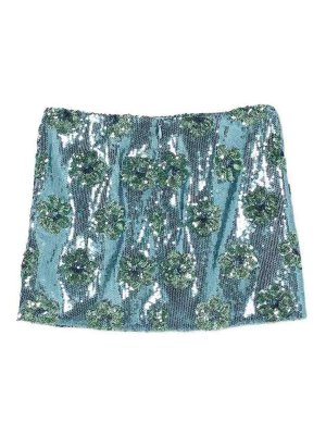 Pinko: Knielange und Midi Röcke - Midirock - Blau