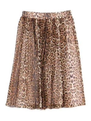 ROBERTO CAVALLI: Faldas media pierna y semilargas - Falda Semilarga - Marrón