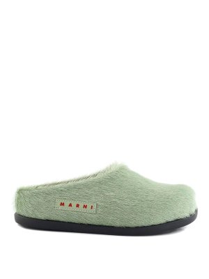 Marni: mules shoes - Cavallino sabot with logo