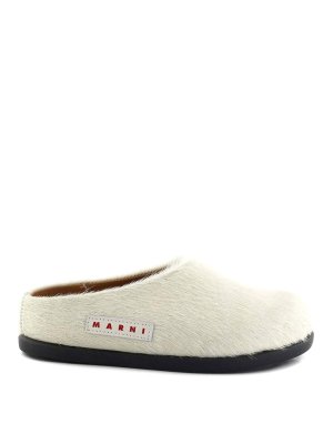 Marni: mules shoes - Cavallino sabot with logo