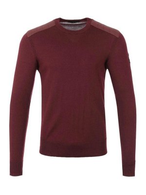 BELSTAFF: Strickpullover mit Rundhalsausschnitt - Rundhalspullover - Bordeaux