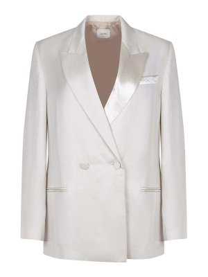 ALYSI: casual jackets - Jacket Made From A Linen Blend