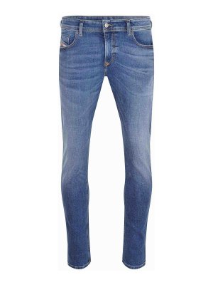 DIESEL: ストレートジーンズ - ストレートジーンズ - ブルー