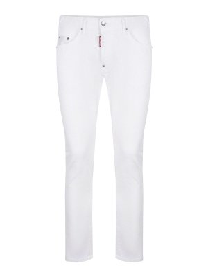 DSQUARED2: Straight Leg Jeans - Straight Leg Jeans - Weiß