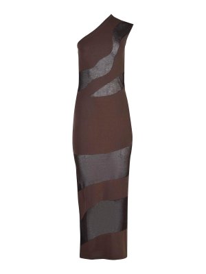 FEDERICA TOSI: knee length dresses - Dress Made From A Viscose Blend