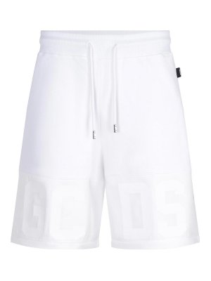 GCDS: pantaloni shorts - Bermuda In Cotone