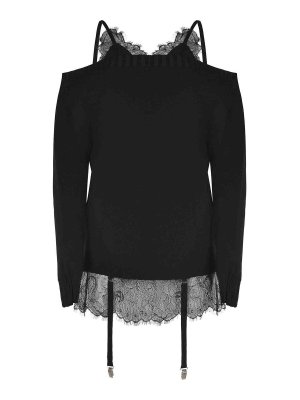 GIUSEPPE DI MORABITO: ニーレングスドレス - 膝丈ドレス - 黒