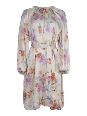 HERNO: crew necks - Dress Made Of  Satin