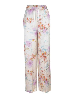 HERNO: casual trousers - Trousers Made Of  Crepe Viscose