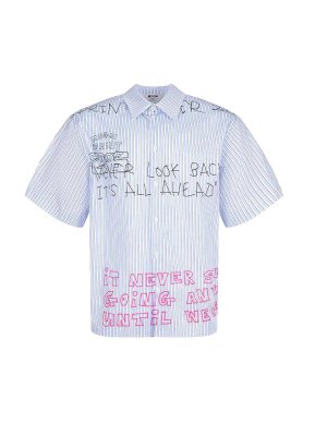 m.s.g.m.: シャツ - シャツ - ライトブルー