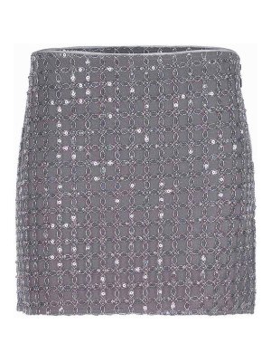 ROTATE Birger Christensen: ニーレングススカート＆ミディ丈 - 膝丈/ミディスカート - グレー