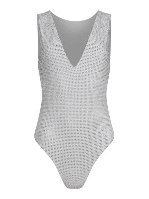 TWENTY FOURHAITCH: Tops & Tank tops - Twenty Fourhaitch Bodysuit Made Of Nylon