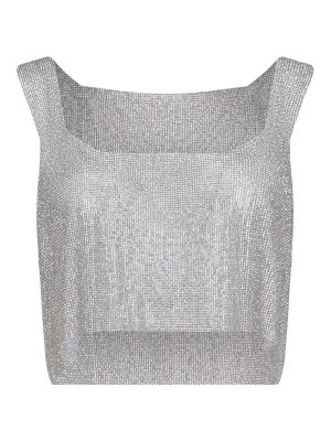 TWENTY FOURHAITCH: Tops und Tank Tops - Top - Silber