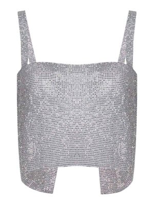 TWENTY FOURHAITCH: Tops und Tank Tops - Top - Silber
