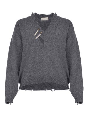 A PAPER KID: crew necks - Sweater Made Of  Wool