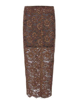 A PAPER KID: Knee length skirts & Midi - Gonna  Made Of Polyester