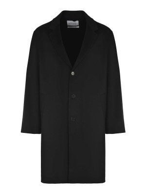 AMARANTO: knee length coats - Amaranth Coat Made Of Wool Blend