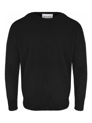 AMARANTO: crew necks - Sweater Made From A Wool And Cashmere