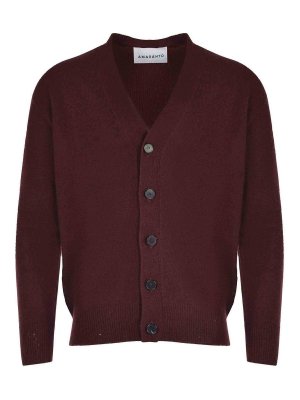 AMARANTO: cardigans - Amaranth Cardigan Made Of Wool