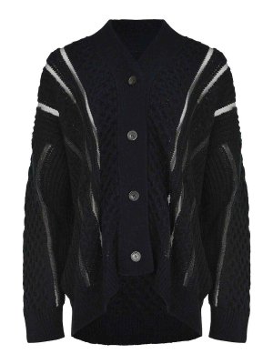 ATOMOFACTORY: cardigans - Cardigan Made From A Wool Blend