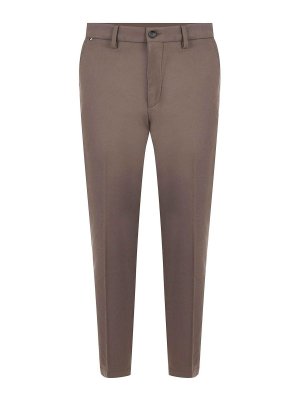 Hugo Boss: pantaloni casual - Pantaloni in twill di cotone