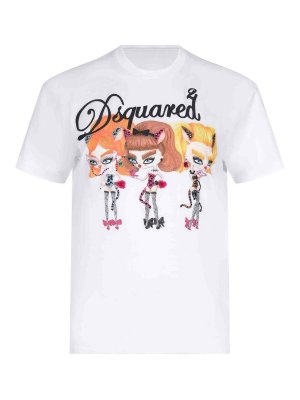 DSQUARED2: T-shirts - T-Shirt - Weiß