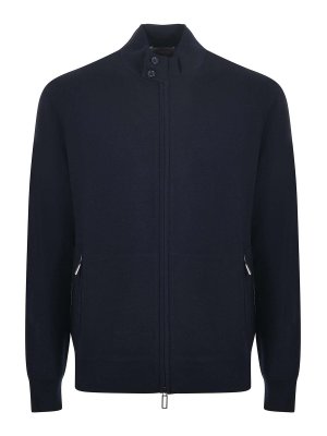 Paolo Pecora: cardigans - Wool And Cotton Blend Cardigan