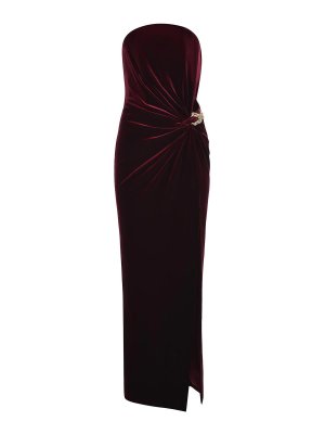 Self Portrait: knee length dresses - Dress Made Of Velvet