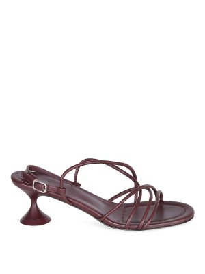 POEVE: sandals - Sandals Made Of  Leather